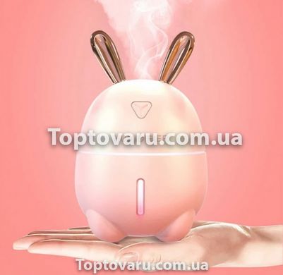 Зволожувач повітря і нічник 2в1 Humidifiers Rabbit Рожевий 3400 фото