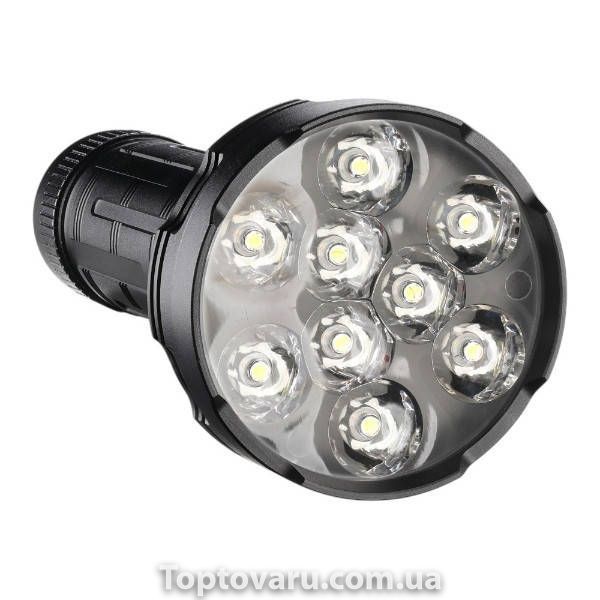 Фонарь ручной аккумуляторный повышенной мощности поисковый YEMAO YM-F99-9 9P35 Черный 37285 фото