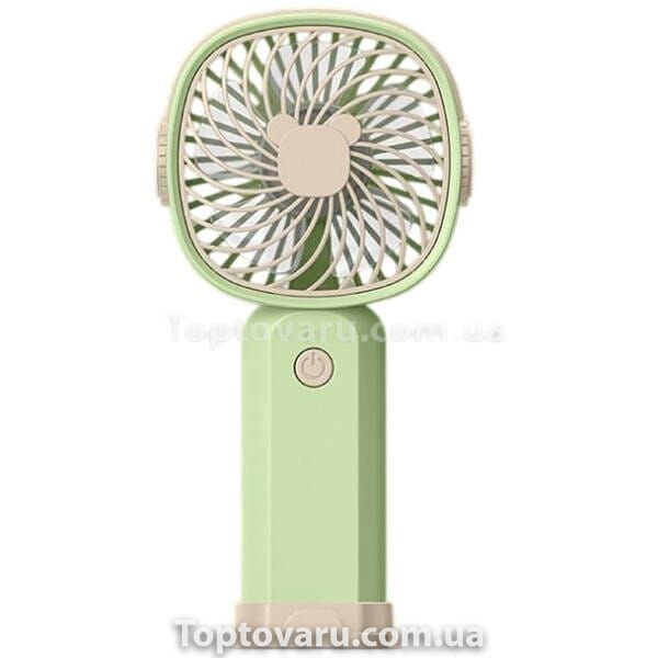 Вентилятор настільний міні ручний акумуляторний USB Handheld fan AND LY-838 KLW-F8 Зелений 26596 фото