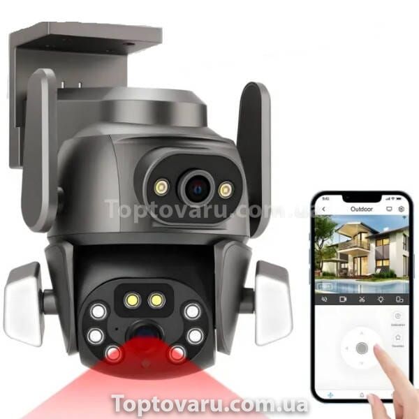 Камера наружная поворотная WIFI DOUL CAM Q 821 APP CareCamPro 19667 фото