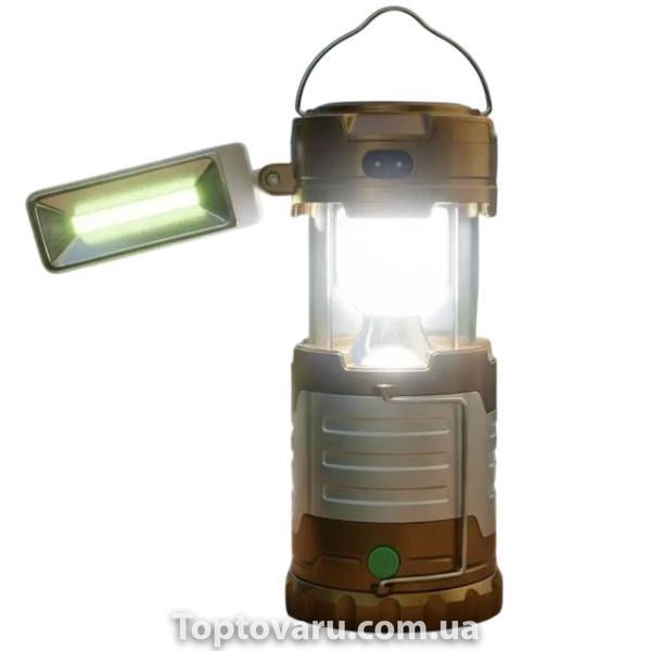 Кемпінговий ліхтар акумуляторний 220V TJ-288 5+1LED COB Золото 28208 фото