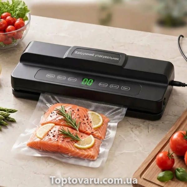 Вакуумний пакувальник Vacuum sealer Prime Kitchen RD-73087 Чорний 38985 фото