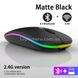 Миша бездротова безшумна з RGB підсвічуванням Bluetooth + 2.4 ГГц BauTech 14421 фото 2