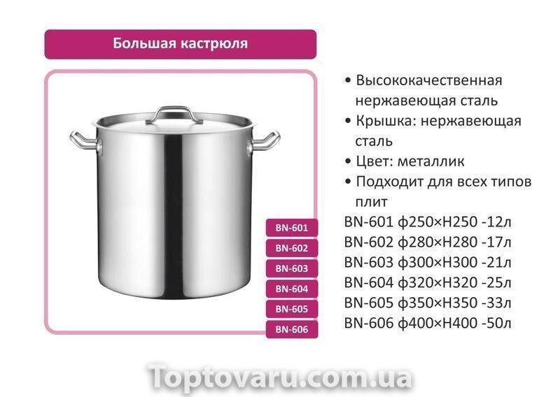 Кастрюля Benson BN-602 (17л) 4904 фото