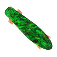 Скейт Пенні борд Best Board 24, колеса PU Сяючі Зелений (одностороннє забарвлення) 1817 фото