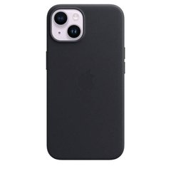 Чохол для смартфона Leather AAA Full Magsafe IC для iPhone 15 Black 18881 фото