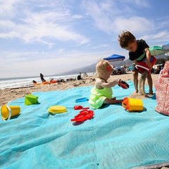 Анти-пісок пляжна чудо-підстилка Originalsize Sand Free Mat 200 * 200 Блакитна 708 фото