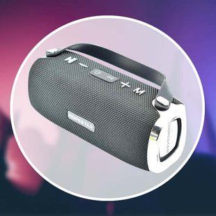 Портативна бездротова Bluetooth колонка Hopestar H24 Сіра 3005 фото