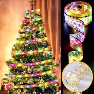 Гірлянда широка у вигляді стрічки 50Led 5м Christmas Decoration Мультик 20993 фото