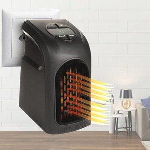 Портативний міні обігрівач 400Вт Handy Heater Чорний 394 фото