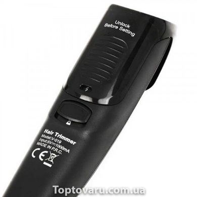 Машинка для стрижки волос VGR V-019 USB Черная 2031 фото