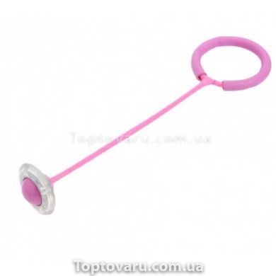 Скакалка на одну ногу LED Рожева 14770 фото