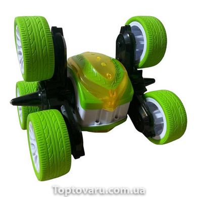 Машинка перевертня на радіокеруванні Stunt Car Exciter Зелена 14374 фото