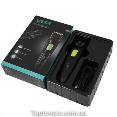 Машинка для стрижки волос VGR V-019 USB Черная 2031 фото