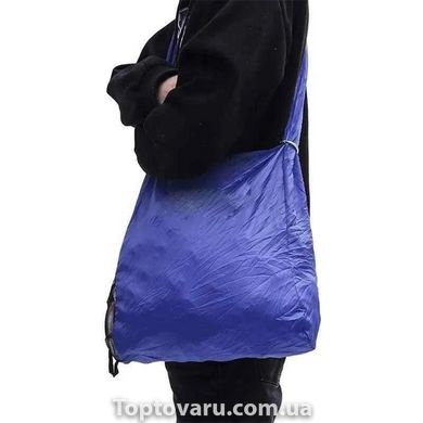 Складна компактна сумка-шоппер Shopping bag to roll up Синя 1775 фото