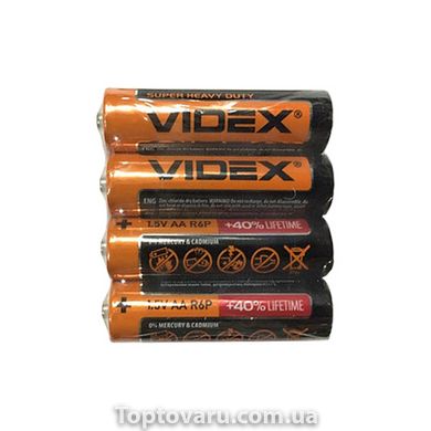 Лужна Батарейка Videx LR6/AA 4шт Blister Card 4832 фото