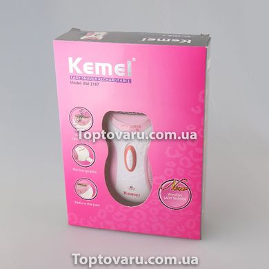 Епілятор KEMEI KM-1187 3в1 рожевий 5846 фото