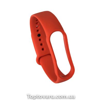 Ремінець силіконовий для Xiaomi Mi Band 5 №3 помаранчевий 2688 фото