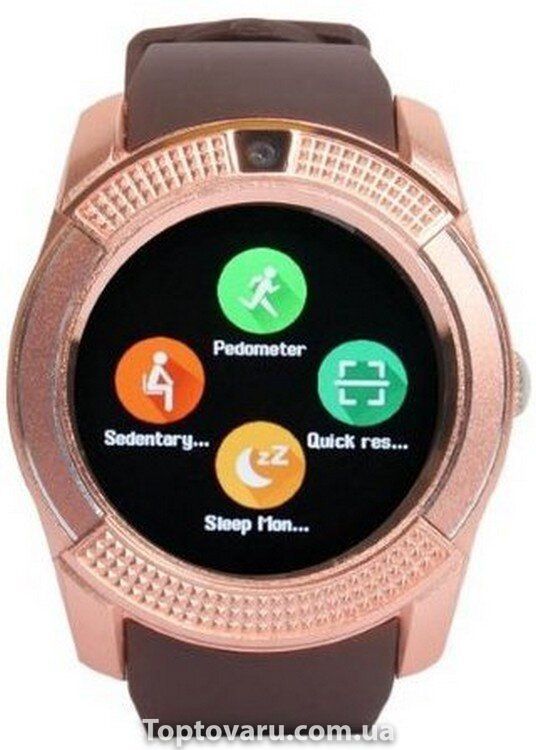 Розумний годинник Smart Watch V8 brown 3545 фото