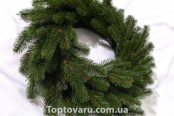 Венок новогодний Коваливский зеленый 50 см 3180 фото