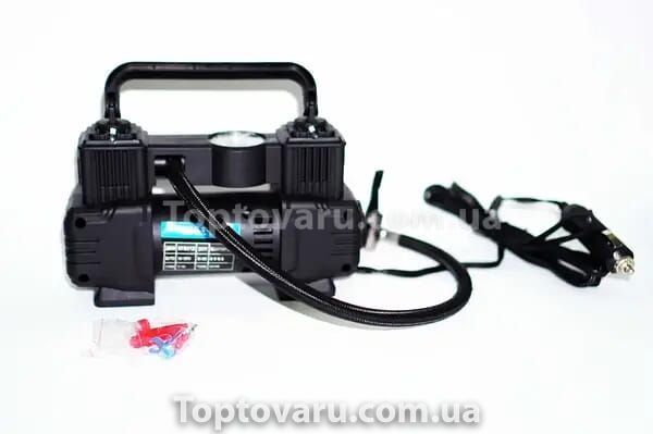 Компресор портативний автомобільний Air pump AND XL-1025 від прикурювача 12 В Чорний 21367 фото