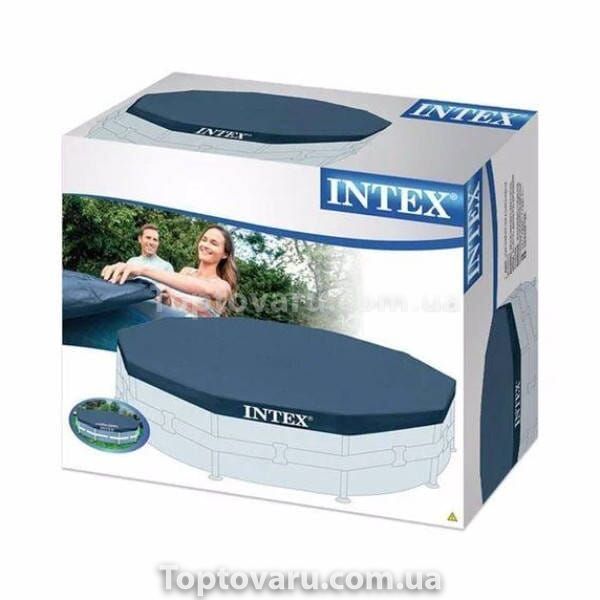 Тент для каркасного бассейна 457см Intex 28032 Синий 19243 фото