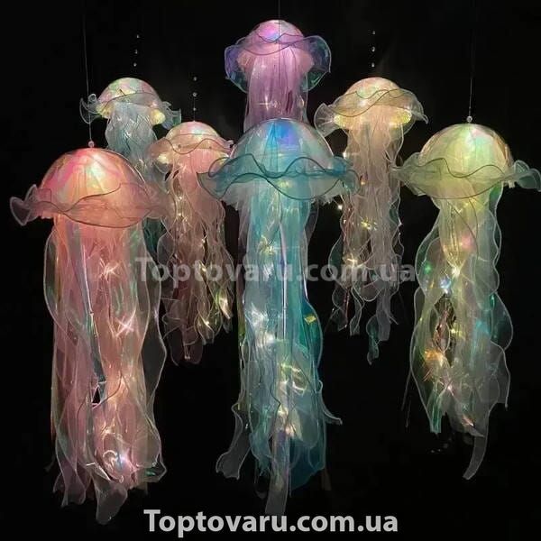 Декор, що світиться Медуза на батарейках Jellyfish lamp AND HA-113 Фіолетова 32480 фото