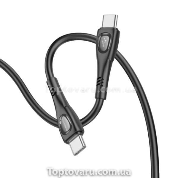 Кабель BOROFONE BX98 Type-C to Type-C Superior 60W charging data cable Black 26933 фото