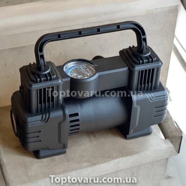 Компресор портативний автомобільний Air pump AND XL-1025 від прикурювача 12 В Чорний 21367 фото