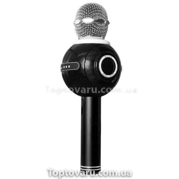 Караоке - мікрофон WSTER 878 microSD FM радіо Чорний 13027 фото