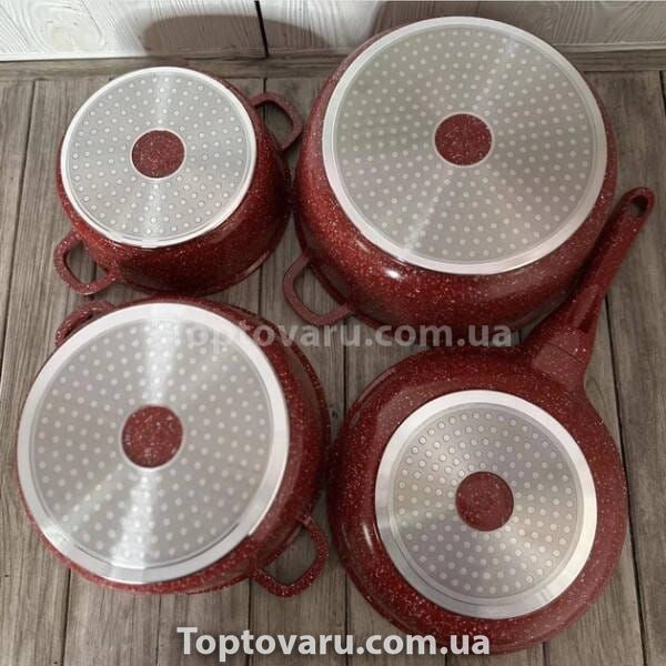 Набір посуду із кришками 10 предметів Top Kitchen ТК00050 Червоний 19511 фото