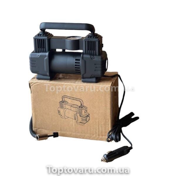 Компресор портативний автомобільний Air pump AND XL-1025 від прикурювача 12 В Чорний 21367 фото
