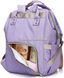 Сумка-рюкзак для мам Mom Bag Фіолетова 6905 фото 4