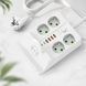 Удлинитель сетевой фильтр с беспроводной зарядкой 5м LED, 4-220V, 4-USB, 2-PD Type-C PNS-07 Белый 36972 фото 5