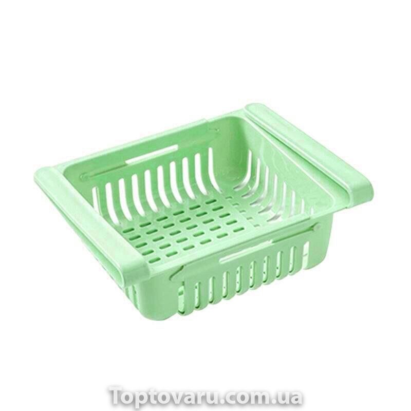 Органайзер в холодильник Strechable Hanging Storage Rack раздвижной Зеленый 2329 фото