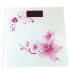 Весы напольные Opera Digital розовый цветок
