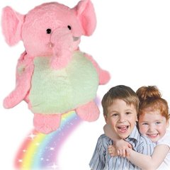 Іграшка-подушка Слоник з пледом 3 в 1 Рожевий 3192 фото