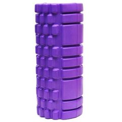 Ролик для йоги масажний (спина та ніг) OSPORT 14*33см Фіолетовий 14282 фото