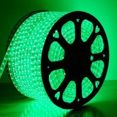 Світлодіодна стрічка LED 5050 Green Зелена 100m 220V 5606 фото
