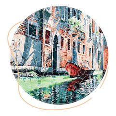 Деревянные пазлы Гондола на канале Венеции (Размер M) BP02M 13185 фото