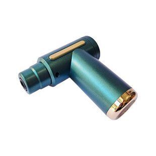 Массажёр ручной аккумуляторный со сменными насадками Fascial Gun RF-723X Зеленый 25461 фото