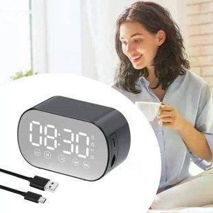 Bluetooth колонка портативна з годинником S15 BT 37378 фото