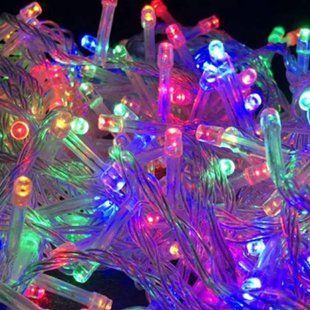 Гирлянда линейная внутренняя 220V 300LED 4561 AND 107-10 Прозрачный провод, мультиколор 31118 фото