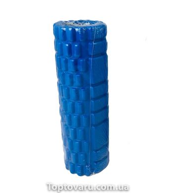 Ролик масажний для йоги, фітнесу (спини і ніг) OSPORT (30*9 см) Синій 2166 фото