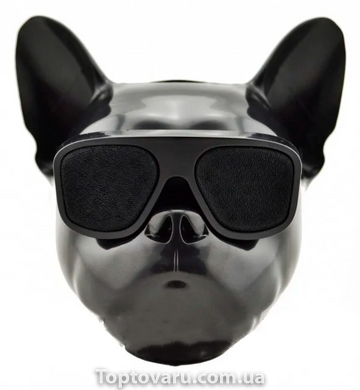 Бездротова колонка Bluetooth S3 голова собаки Чорна 3713 фото