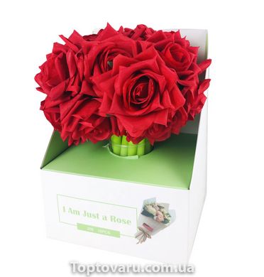 Набір гелевих ручок квітка 16 шт Червона троянда 3595 фото