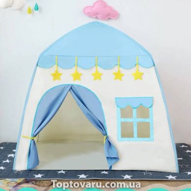 Детская игровая палатка в виде домика Синяя 18288 фото