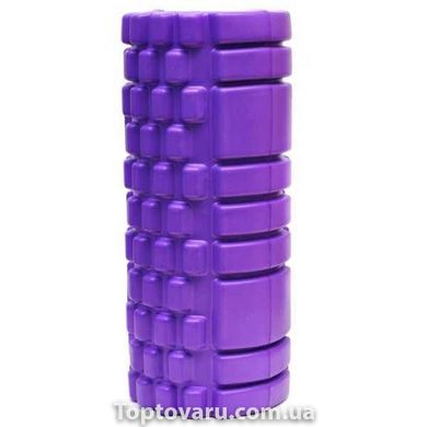 Ролик для йоги масажний (спина та ніг) OSPORT 14*33см Фіолетовий 14282 фото