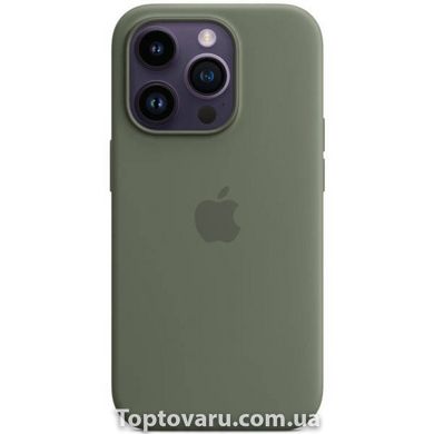 Чохол для смартфону AAA MagSafe IC Silicone Full Case для iPhone 14 Pro Max Olive 18799 фото