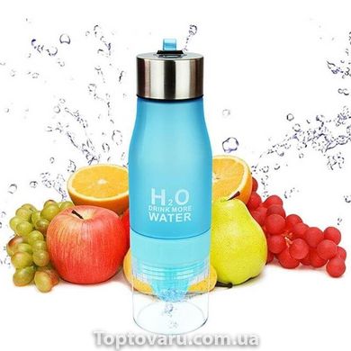 Бутылка соковыжималка H2O голубая 646 фото